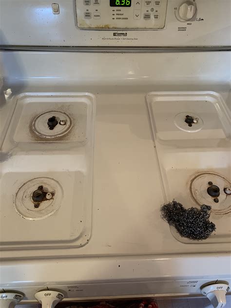 new gas stove is humming